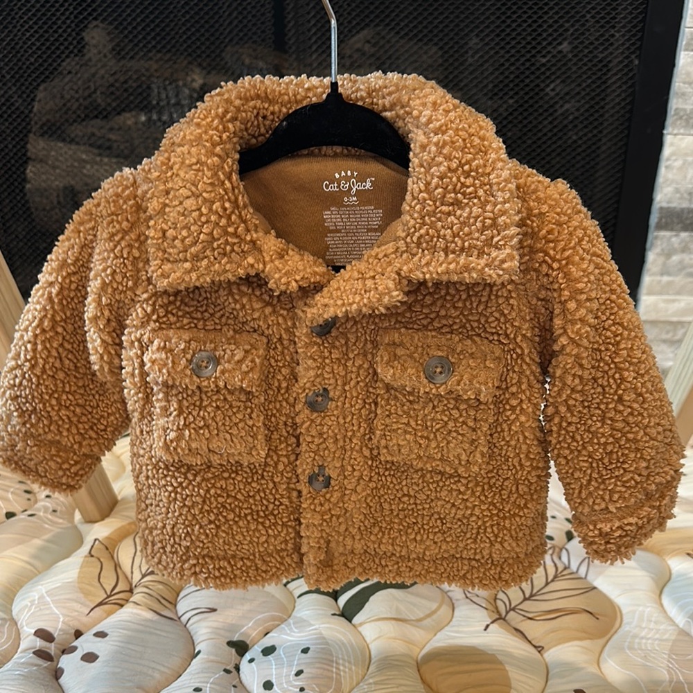 Cat & Jack Brown Teddy Jacket